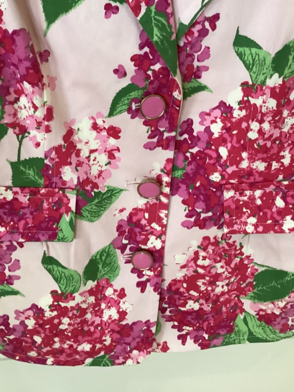 LINEA by LOUIS DELL ‘OLIO PINK FLORAL JACKET - Size XS - Picture 5 of 12